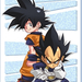 Goku and Bejita   Dragon Ball by satie