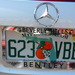 SL Mercin Bentley rendszám keret