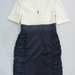 90726A-40 DNG DARK BLUE COTTON JERSEY&COTTON&POLYESTER DRESS SIZ