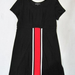 90725B-21 GUCCI BLACK COTTON JERSEY&COTTON DRESS SIZE 2 4 6 PRIC