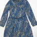 90924A-38A  GUCCI BLUE POLYESTER DUSTCOAT SIZE 2 4 6 PRICE USD45