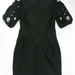 91017A-08  GUCCI BLACK WOOL&COTTON DRESS SIZE 2 4 6 (BACK) PRICE