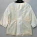 90717C-13 CHANEL WHITE DOUPION SILK&LACE TOP SIZE 2 4 6(BACK) PR