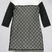 90802A-36  CHANEL BLACK SOFT TENNIS&COTTON DRESS SIZE 2 4 6(BACK