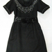 90924C-17  CHANEL BLACK WOOL&COTTON DRESS SIZE 36 38 40 42 PRICE