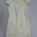 91015A-10A  CHANEL WHITE WOOL DRESS SIZE 2 4 6 PRICE USD48