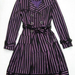 90806B-39 MIUMIU PURPLE POLYESTER DUSTCOAT SIZE 2 4 6 PRICE USD 