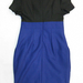 91015A-40  DKNY BLUE WOOL DRESS SIZE 2 4 6  (BACK) PRICE USD28