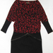 91006A-16A   LV RED WOOL KNITWEAR COTTON DRESS SIZE 2 4 6 PRICE 